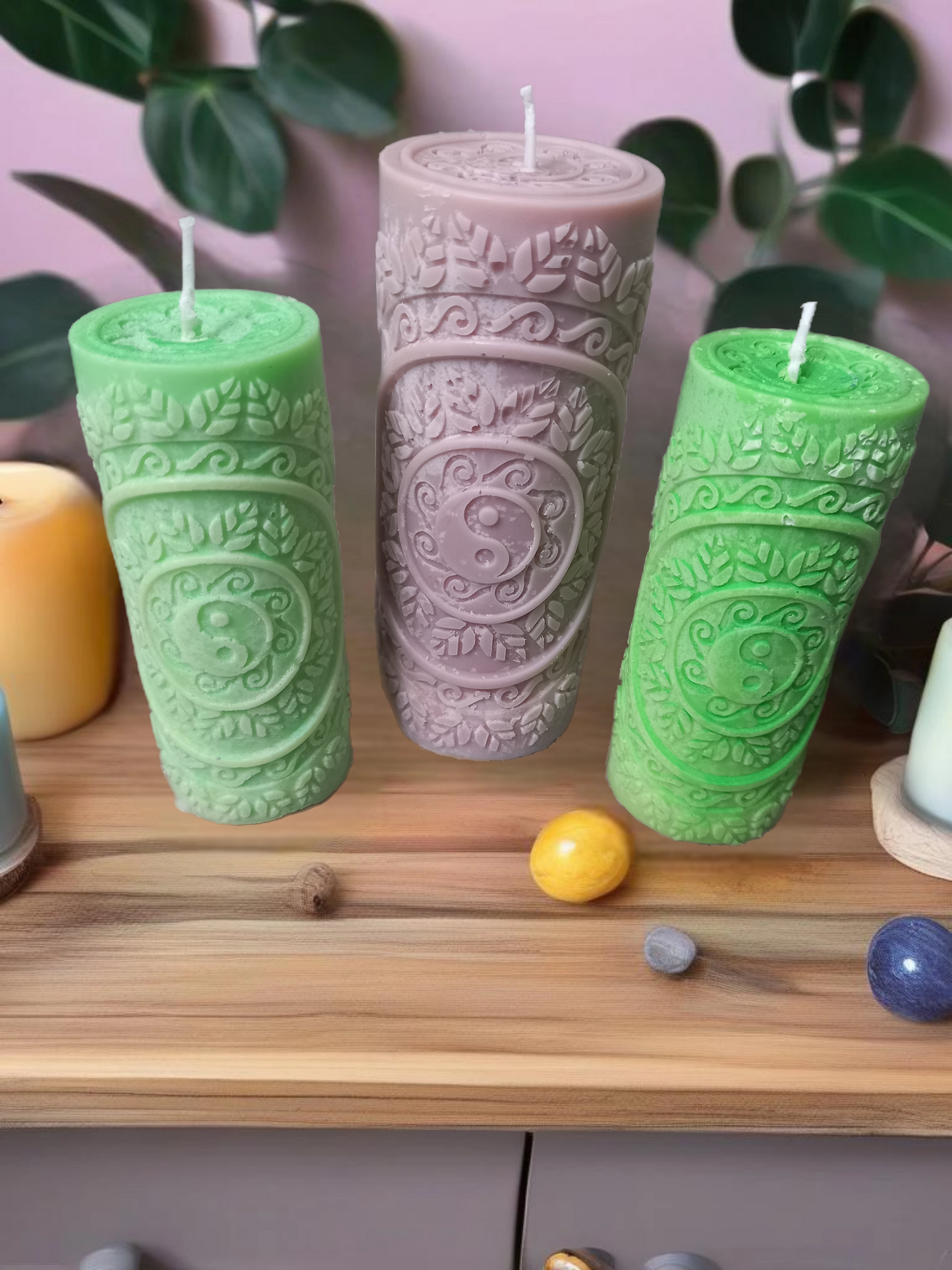 150G Therapy scented soy wax yin and yang candles