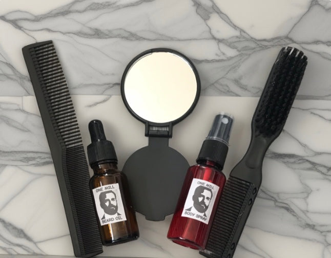 Beard oil and body spray kit