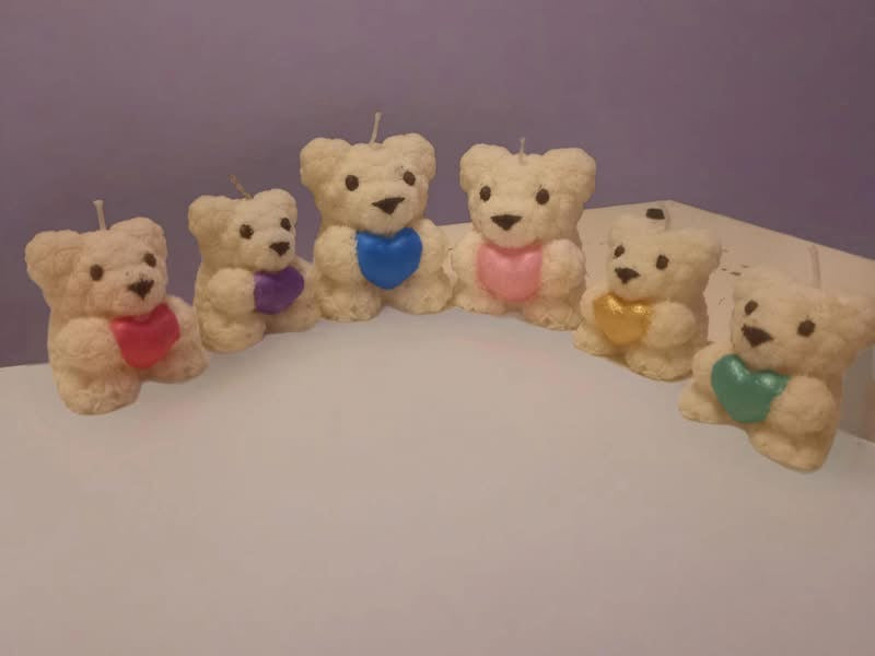 125G soy wax Teddybear candle